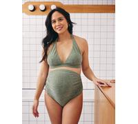 Maillot de bain de grossesse 2 pièces irisé kaki 44