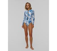 Maillot De Bain De Nage Et De Surf Une Pièce Pour Femmes Seafolly Zip Front Surf Suit 11050232-white L