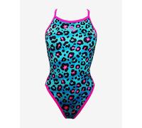 Maillot de bain de natation Turbo Blu Animal imprimé léopard bleu - L