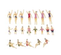 Maillot De Bain De Plage Miniature 20x, Modèle De Train Diorama, Kits De Construction De Paysages, Échelle Ho N Tt 1:100