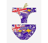Maillot de bain de waterpolo Turbo Australia Vintage bleu rouge - S
