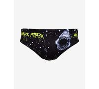 Maillot de bain de waterpolo Turbo Shark Attack noir vert blanc - M