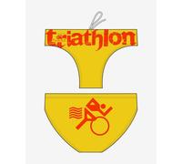 Maillot de bain de waterpolo Turbo Triathlon Basic jaune orange - M