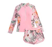 Maillot de Bain Deux pièces à Manches Longues pour Filles, Protection Anti-UV, idéal pour Le Surf et la plongée chez Les Adolescentes et Les Jeunes Filles./A