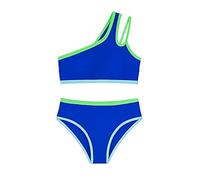 Maillot de Bain Deux pièces asymétrique avec Coussinets de Poitrine pour Filles (7-16 Ans), Coloris Bikini./A