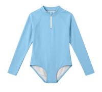 Maillot de Bain Deux pièces pour Filles : Haut Tankini à Volants et Short de Bain Assorti, idéal pour Les Petites Filles et Les Jeunes Filles. (Light Blue, 11-12 Years)