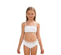 Maillot de Bain Deux pièces pour Filles, Mignon Tankini à Volants avec Short de Bain pour Tout-Petits et Jeunes Filles/A