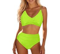 Maillot De Bain Deux Pièces Taille Haute Pièces Cher Échancré Forte Jaune Grandes 85d Regle Site Marques Doré Croisé G Gainante Ras Électrique Modelant Année Ouvert