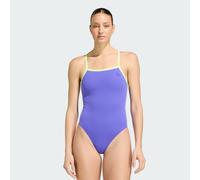 adidas Femme Thin Straps V-Back Swimsuit Swimwear, Solar Purple, 38