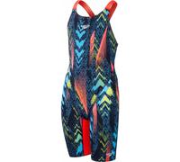 Maillot de bain enfant 1 pièce long - max endurance bleu / rouge 7/8A