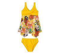 Maillot De Bain Enfant Fille - Maillot de Bain Deux pièces pour Filles en Nylon Extensible avec Jupe en résille pour Grandes Tailles