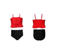 Maillot de Bain Enfant Maillot de Bain Deux pièces pour Filles, en Nylon Doux, Couleur Unie, idéal pour la Plage et la Piscine en été. Parfait Les Enfants, Les Jeunes et Adolescentes.