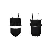 Maillot de Bain Enfant Maillot de Bain Deux pièces pour Filles, en Nylon Doux, Couleur Unie, idéal pour la Plage et la Piscine en été. Parfait Les Enfants, Les Jeunes et Adolescentes.
