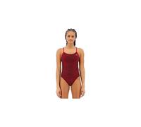 Maillot de bain femme 1 piece tyr lapped cutoutfit rouge