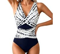 Maillot de Bain Femme 1 Pieces Elégant Monokini Push up Maillot Une pièce Dégradé de Couleur Amincissant Dos Nu Bikini per Bain de Soleil Piscine Sport Plage,Maillots Une PièCe Femme.