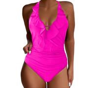 Maillot de Bain Femme 1 Pieces Noir Taille Haute Women's Slimming and Shielding Two Swimsuit for Women with Straps String de Bain Femme Maillots Enfant Fille