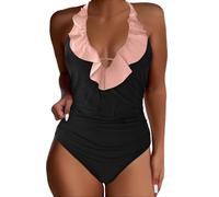 Maillot de Bain Femme 1 Pieces Noir Taille Haute Women's Slimming and Shielding Two Swimsuit for Women with Straps String de Bain Femme Maillots Enfant Fille