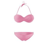 Maillot De Bain Femme 2 Pieces Haute Bandeau, Maillots Deux Pièces Push up rembourré Crossover Ties-up sans Bretelles Bikini Sexy Taille Basse Froncé et Torsadé Beachwear Ensemble Sport (XL)