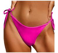 Maillot de Bain Femme Brésilien Bas de Bikini Thong Bikini Slip Cheeky Taille Basse Tanga Swimsuit de Plage Panty
