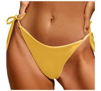 Maillot de Bain Femme Brésilien Bas de Bikini Thong Bikini Slip Cheeky Taille Basse Tanga Swimsuit de Plage Panty