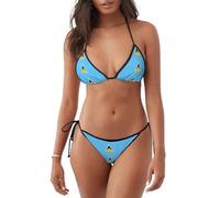 Maillot de bain femme drapeau de Sainte-Lucie avec bretelles réglables pour plage piscine, noir, XX-Large