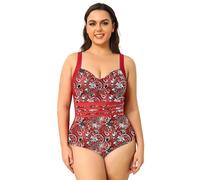 Maillot de Bain Femme Grande Taille Maillot De Bain for Femme Élégant Ensemble Bikini Maillots for Femmes Sexy Nager Chubby Natation Une Pièce(4,M)
