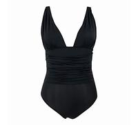 Maillot De Bain Femme Grande Taille Maillot Piscine, Casual Chic Haut Taille Imperméable Et Respirant Adjustable Froncé Devant Contrôle du Ventre Confortable Et Sexy