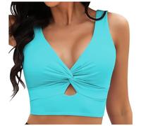 Maillot De Bain Femme Haut Bandeau Tankini Grande Taille avec Armature Grossesse Brassiere Triangle Push Up Bikini pour Menstruel Haute Rembourré Maillot'de Hauts Maillots Brassière Vintage Bustier