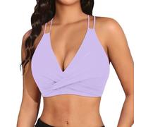 Maillot de Bain Femme Maillots Bikini Set Tie-Dye Col V Élégant Aux Grandes Seins Contrôle du Ventre Découpé Style Evidé pour Plage Beachwear Été