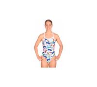 Maillot de bain femme mako aumakua venice beach blanc multicolore