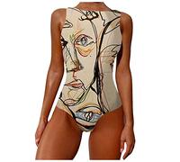 Maillot de Bain Femme Pièces Boxer 1900 Gros Bonnet Rembourré Minimaliste Maillots 2022 Humour Peau Blanche Texturé Tenu Ouvert Tres Nageur Asymetrique Festonné Moulant Short Privée Flamant Rose
