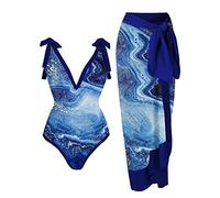 Maillot De Bain Femme Robe De Plage Sexy Imprimé Bikini Ensemble Grande Taille Ventre Plat Maillot De Bain BohèMe Beachwear