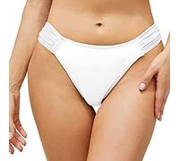 Maillot de bain Femme Short Curvy Maillots De Bain Menstruel Contrôle Du Ventre Swimming Maillots Pantalon De Natation Séchage Rapide Short Plage Bikini String Brésilien, Blanc, S