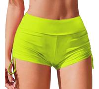 Maillot De Bain Femme- Short De Bain Coupe Slim Coupe AjustéE Fermeture à Lacets Coins Plats IdéAl pour La Plage La Course Le Fitness Et Les Loisirs (sous-Marin Snorkeling)