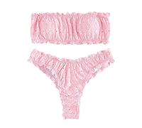 Maillot de Bain Femme Transparent Bouée Volant Surf Tenue Échancré Pièces Gamme Emboitant So Family Pas Cher Rose Fluo Vert Bustier Short Robes 2022 Jaune Tendance Inversé Taille Haute Beau Tropical
