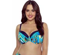 Maillot de bain femme Vivisence avec soutien-gorge à motifs et bonnets réglables 3229, bleu,70I