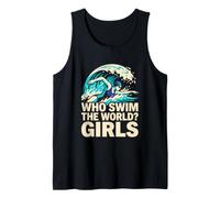 Maillot de Bain Femme Who Swim The World pour Filles en Eau Libre Débardeur