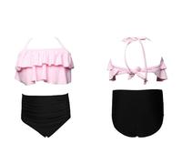 Maillot De Bain Fille 10 Ans Maillot de Bain Deux pièces pour Filles en Nylon Extensible Confortable pour Toutes Les activités Aquatiques et ludiques (9-10 Years)