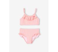VERTBAUDET Maillot de Bain Fille 2 pièces rayé Corail 4A