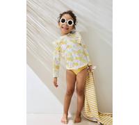 Maillot De Bain Fille 2 Pièces T-shirt De Protection Uv Et Culotte Porticcio Jaune 2A
