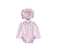Maillot de Bain Fille Grande Taille, Maillot de Bain à Volants pour Filles avec imprimé Floral idéal pour la baignade des bébés et des Tout-Petits en été à la Plage ou Piscine