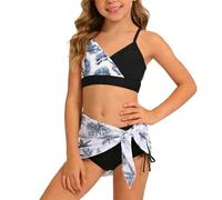 Maillot de Bain Fille Grande Taille, Maillot de Bain Deux pièces pour Filles avec Haut - et Short idéal pour Les activités Aquatiques des Jeunes Enfants et Adolescentes
