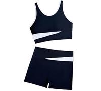 Maillot De Bain Fille,Maillot de Bain Bikini Deux pièces pour Grandes Filles et Adolescentes avec Short de Bain Confortable