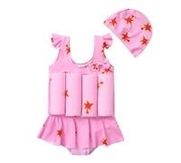 Maillot de Bain Flottant Enfant Garcon Fille, Combinaison Flottante Maillot de Bain Une Pièce avec Flotteurs Reglable pour sécurité Confiance Aide à la flottabilité Été Costume pour Natation Débutant