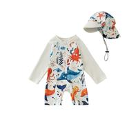 Maillot De Bain Garcon 10 Ans Piscine,Maillot De Bain D'éTé pour GarçOns Short De Sport Nautique pour Enfants Haut De Plage Et Short Chapeau Maillot De Bain 3 PièCes pour Les Vacances