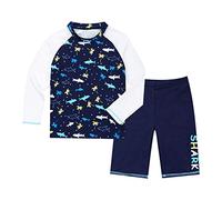 Maillot De Bain Garcon 5 Ans,Enfant GarçOns À Manches Longues Rash Guard Trunks Deux PièCes Poisson Motif De Dessin Animé Costume Maillot De Bain Hot Spring Maillot De Bain À Manches Longues