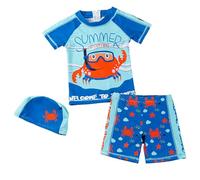 Maillot De Bain Garcon 8 Ans Anti UV,Maillot De Bain Trois PièCes pour BéBéS Et Tout-Petits GarçOns Manches Longues Manches Courtes Motif Dessin Animé Mignon pour éTudiants