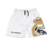 Maillot de Bain garçon Real Madrid - Maillot garçon Real Madrid Plage et Piscine - Séchage Rapide, Résistant au Chlore