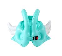 Maillot de bain gonflable avec motif d'ange, aide à la flottabilité intégrée pour la natation en toute sécurité (vert menthe, taille M)