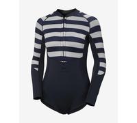 Maillot de bain Helly Hansen Waterwear Longsleeve bleu marine blanc femme - XS